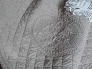 couvre-lit boutis provençal gris
