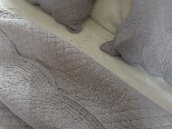 boutis provençal gris clair 150/150 cm 